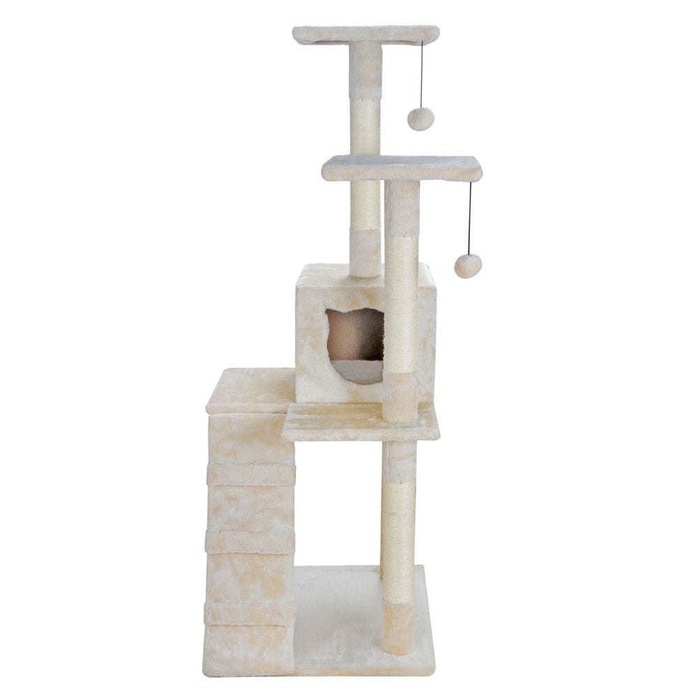 Cat Tree House Scratching Post with Stairs Doba